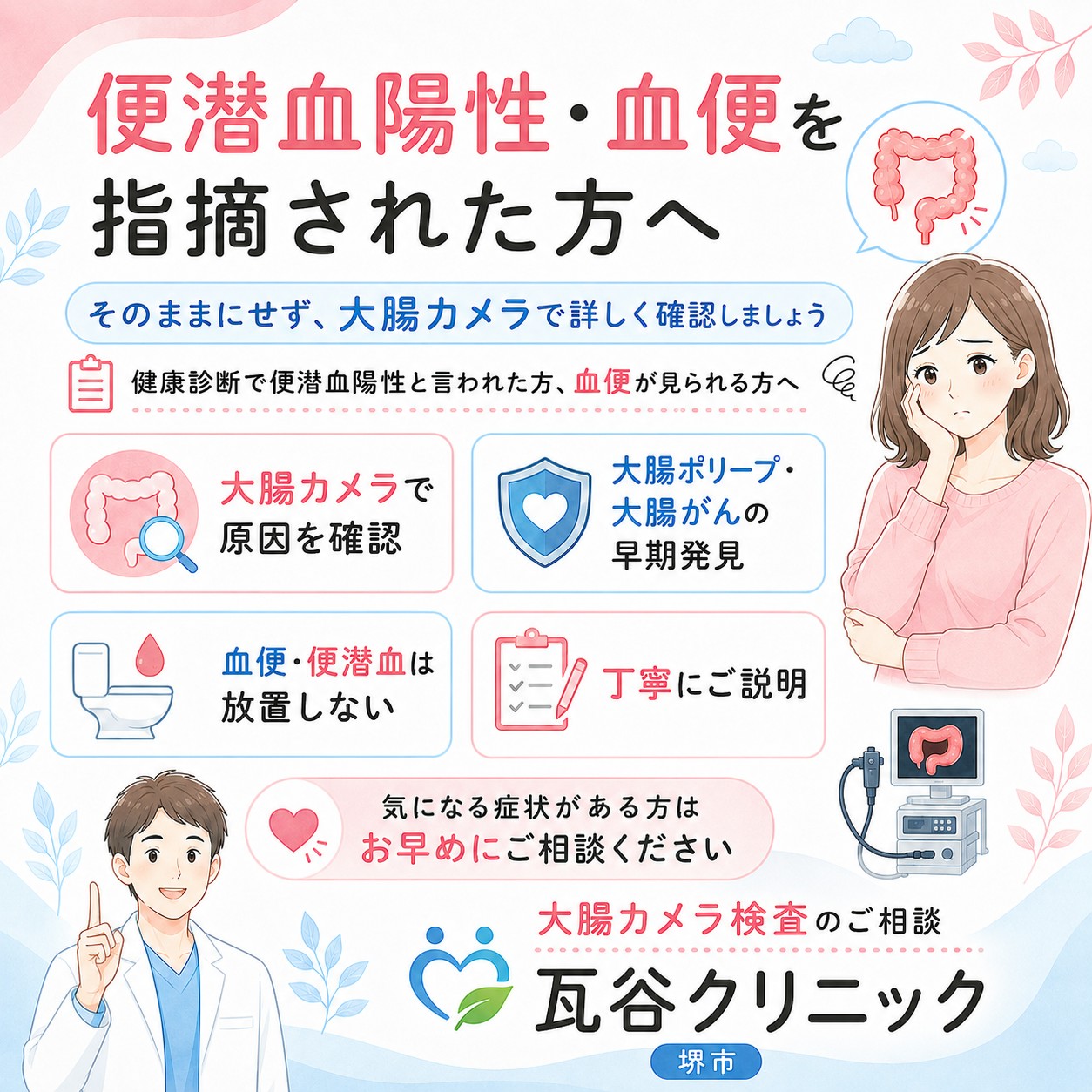 便潜血陽性を指摘された方へ